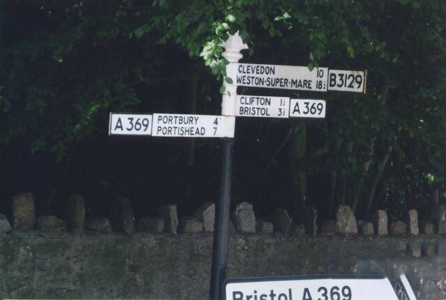 Direction Sign  Signpost on the A369 Abbots Leigh Road
