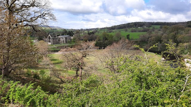 Bolton Abbey from Cat Crags