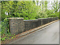 Stepped parapet, Church Road bridge over old railway line