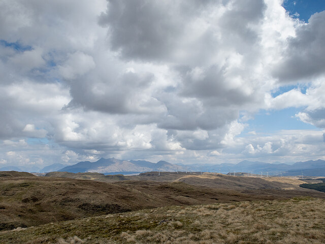 The view north-east from Beinn Chapull