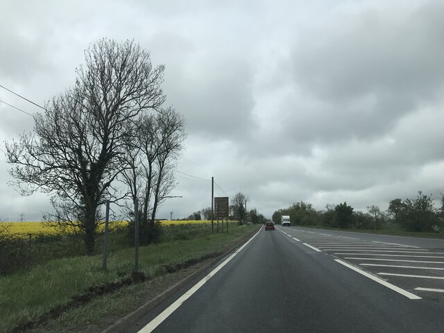 Signage on A140