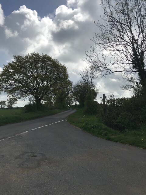 Minor road near Rendham