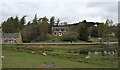 Two houses at Lynchat from the railway line