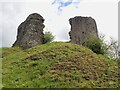 SN7634 : Llandovery Castle (Castell Llanymddyfri) - ruins upon its motte by Rob Farrow