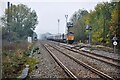 Cement empties train waiting in Forder