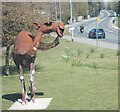 The camel sculpture at Bridge Road, Histon