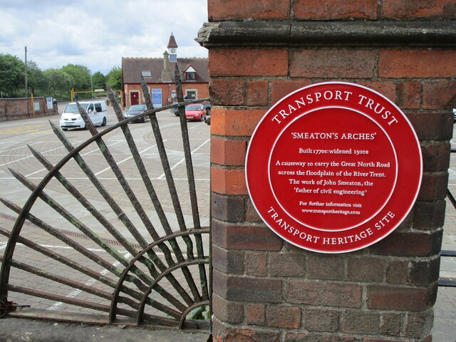 Plaque to Smeaton's Arches