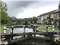 Fenny Stratford lock towards the railway bridge