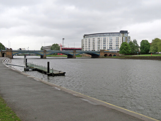 Trent Bridge, the City Ground and... © John Sutton cc-by-sa/2.0 ...