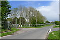 Imber Road at the perimeter of the MOD Warminster Training Centre