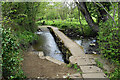 Clapper bridge over the River Amber