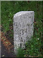 East face of Old Milestone on the Ayr Road (A70)