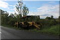 Abandoned JCB on Harlington Road