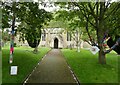 A colourful sight in Harvington Churchyard