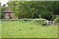 Kissing gate and cottage on Silver Street