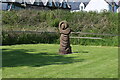 NX7447 : Sculpture at Dundrennan Village by Billy McCrorie