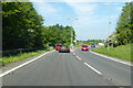 A36 approaching Cotley Hill Roundabout