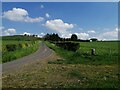 Minor road and fields below Broomhill