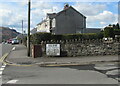 Large Lluest name sign on an Ystradgynlais corner