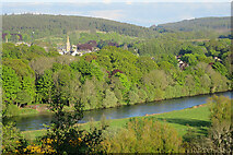 NJ3458 : Fochabers and River Spey by Anne Burgess