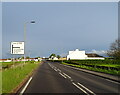 Approaching junction on the A759, Gatehead