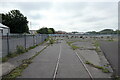 Disused railway track on Quayside