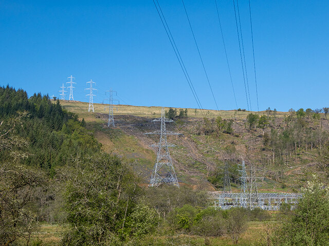 New power lines in Glen Shira