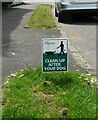 Please clean up after your dog