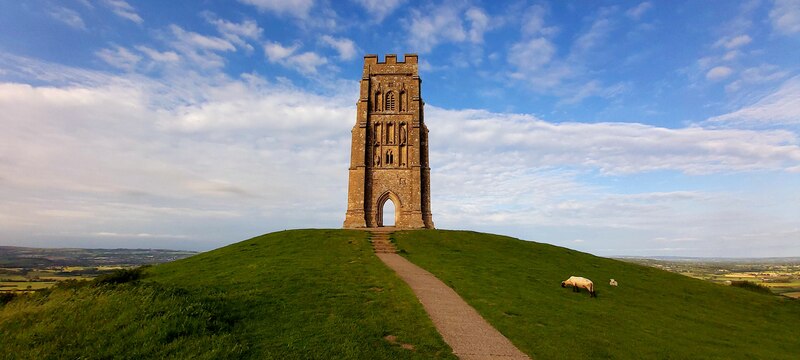 glastonbury tor google map