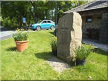 SD7656 : Tosside village war memorial by Stephen Craven