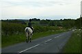 Horse and rider on Kirkby Lane