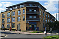 Modern apartment block at the bottom of Kimberley Drive