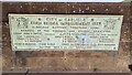 NY4056 : Plaque on NE parapet of Eden Bridge over centre of the river by Roger Templeman