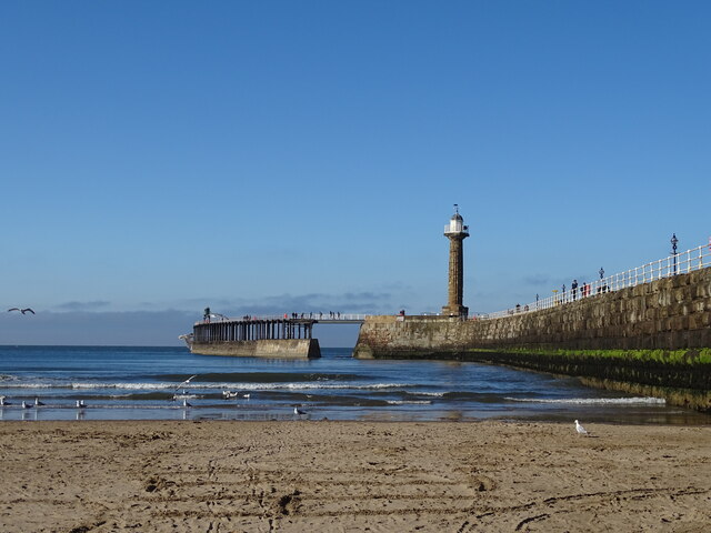 Whitby harbour wall