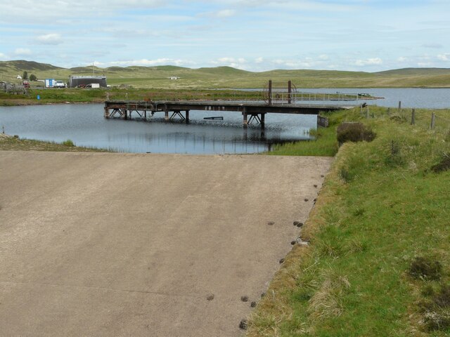 Landing stage and spillway