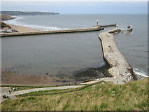 NZ9011 : Whitby East Pier and Harbour by Malc McDonald