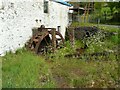 NS2273 : Old waterwheel, Dunrod Farm by Richard Sutcliffe