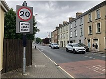 H4572 : 20mph flashing warning sign, Omagh by Kenneth  Allen
