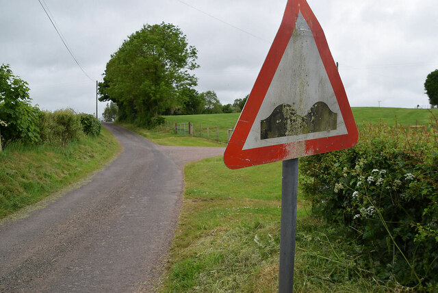 uneven-road-sign-lisboy-kenneth-allen-geograph-ireland