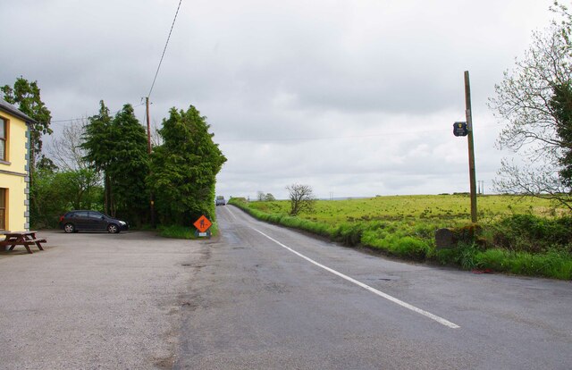 R352 road at Hurler's Cross, Shraheen, Co. Clare