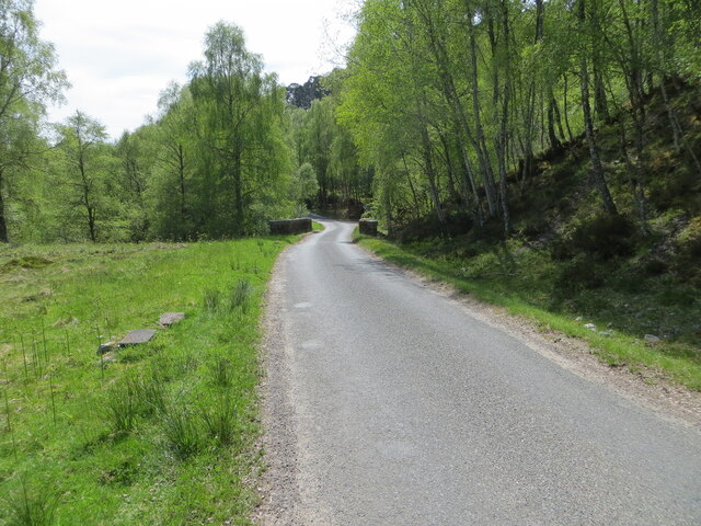 Glen Affric - Minor road and bridge... © Peter Wood cc-by-sa/2.0 ...