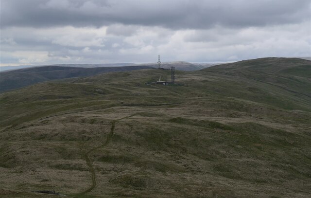 Looking east from the top of Whinfell Beacon