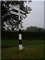 Direction Sign ? Signpost on Knutsford Road in Antrobus