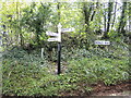 Signpost at the junction of Bromley Road and Upper Stanton