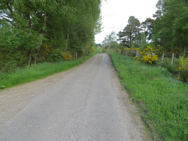Minor road near to Upper Clunes