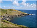 SM9041 : Carreg Gybi, Pembrokeshire Coast Path by Jeff Gogarty