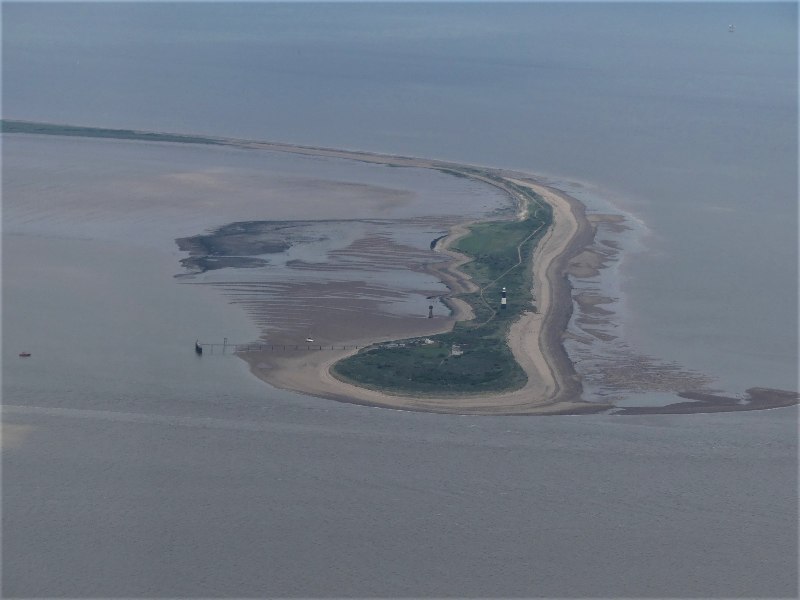 Spurn Point at low tide: aerial 2021 (1) © Simon Tomson :: Geograph ...