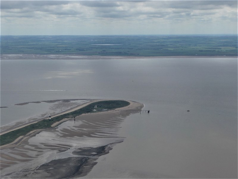 Spurn Point at low tide: aerial 2021 (2) © Simon Tomson :: Geograph ...