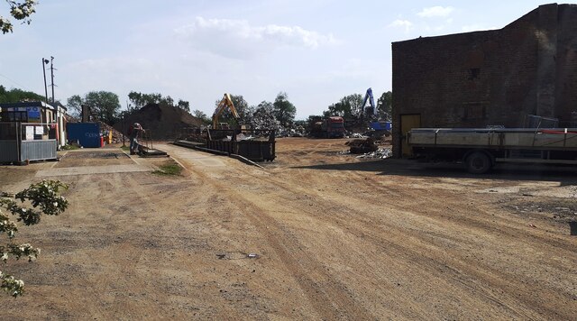 Scrapyard at site of Sandysike Brickworks