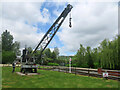 SK2406 : Statfold Barn Railway - steam crane by Chris Hodrien